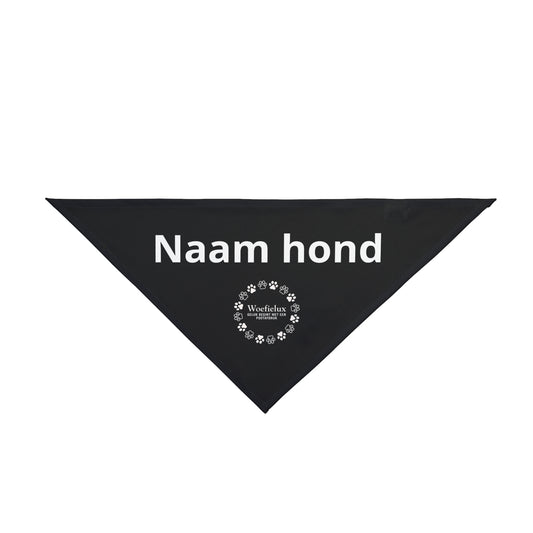 Personaliseerbare huisdierbandana — Zwart