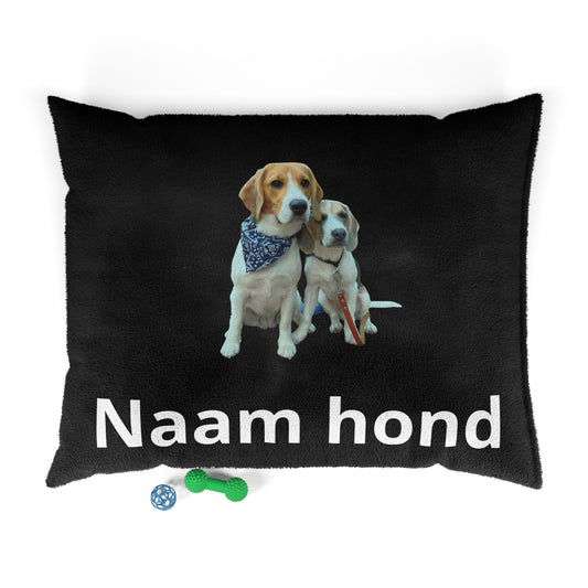 Personaliseerbaar huisdierkussen - Zwart