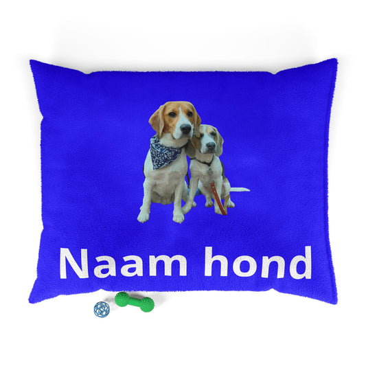 Personaliseerbaar huisdierkussen - Blauw