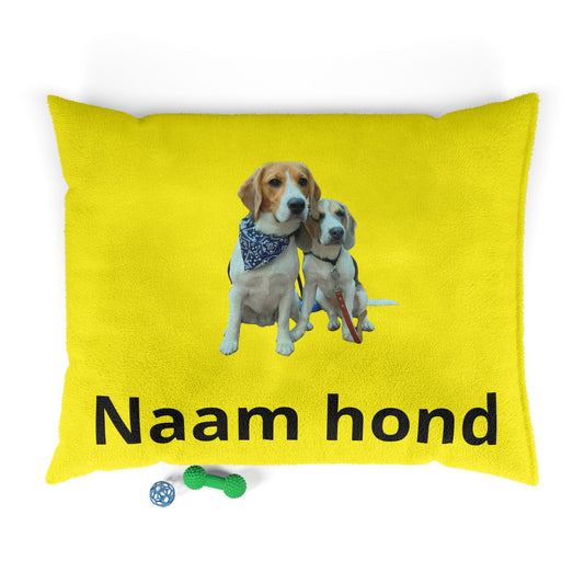 Personaliseerbaar huisdierkussen - Geel