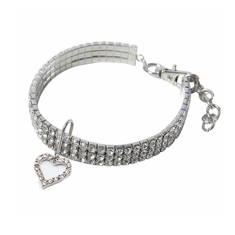 Charm Sparkle Heart Halsband