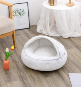 2-in-1 Kalmerend Huisdierbed - Donutbed