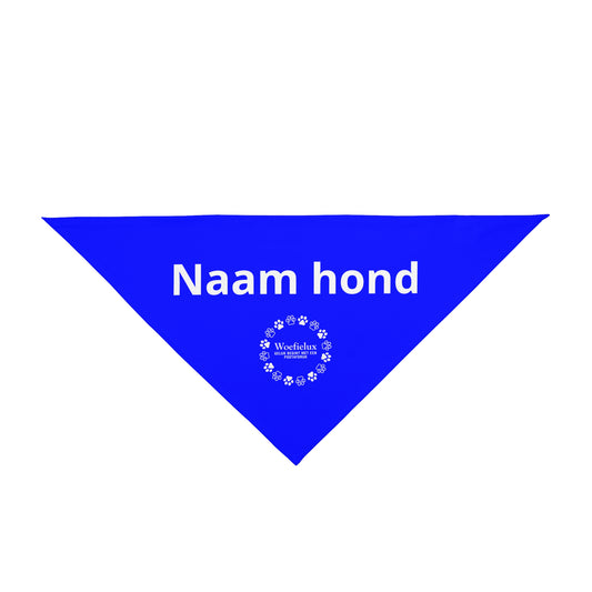 Personaliseerbare huisdierbandana — Blauw