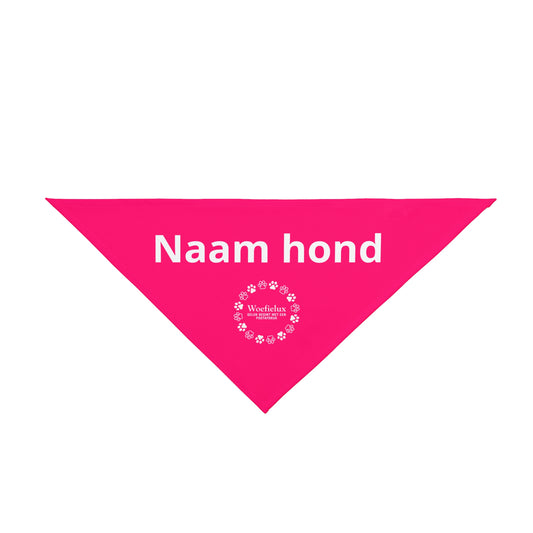 Personaliseerbare huisdierbandana — Roze