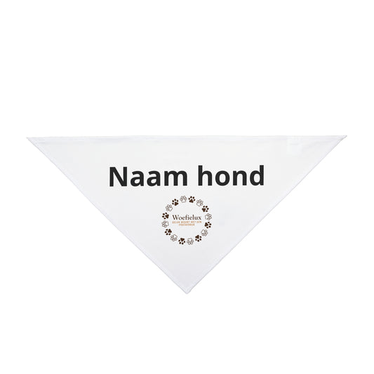 Personaliseerbare Huisdierbandana — Wit