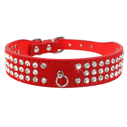 Luxe Hondenriem & Kattenriem met Steentjes