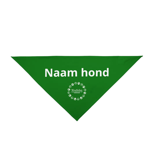 Personaliseerbare huisdierbandana — Groen