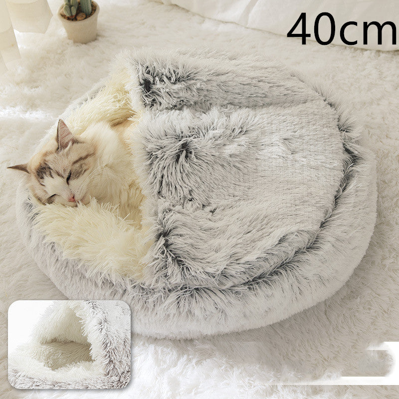 2-in-1 Kalmerend Huisdierbed - Donutbed