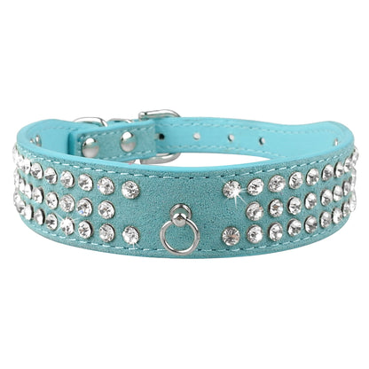 Luxe Hondenriem & Kattenriem met Steentjes