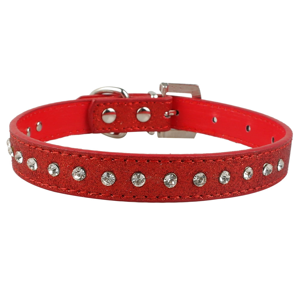 Luxe Hondenriem & Kattenriem met Steentjes