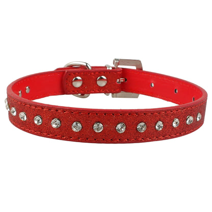 Luxe Hondenriem & Kattenriem met Steentjes