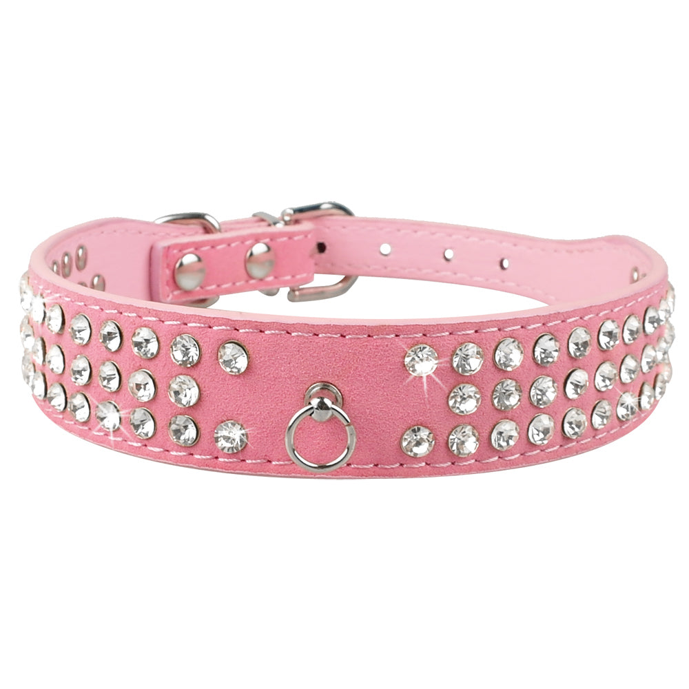 Luxe Hondenriem & Kattenriem met Steentjes