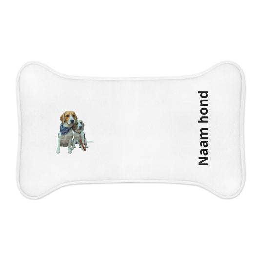 Personaliseerbare voermat voor huisdieren — Wit