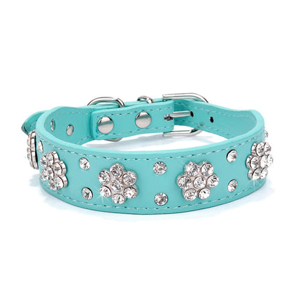 Luxe Hondenriem & Kattenriem met Steentjes
