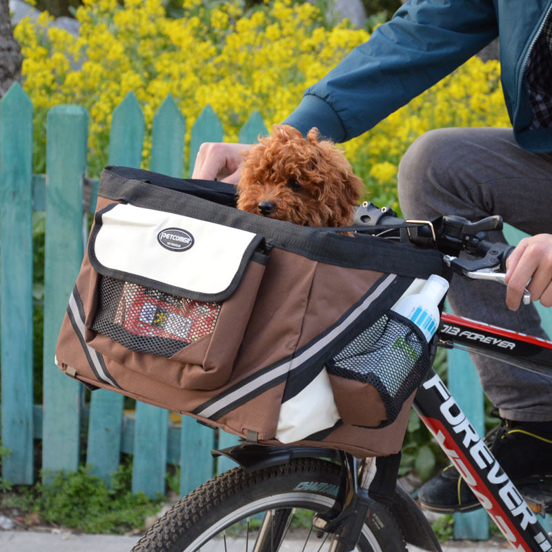 Fietsmand voor Honden & Katten – Afneembare Stuurtas