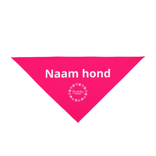 Personaliseerbare huisdierbandana — Roze