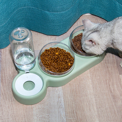 2-in-1 Automatische Voerbak & Waterfontein voor Honden en Katten