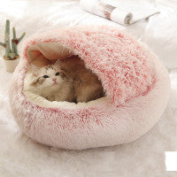 2-in-1 Kalmerend Huisdierbed - Donutbed