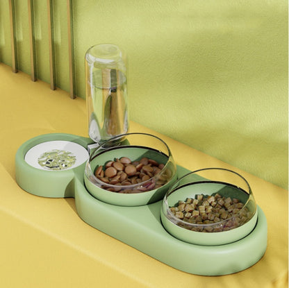 2-in-1 Automatische Voerbak & Waterfontein voor Honden en Katten