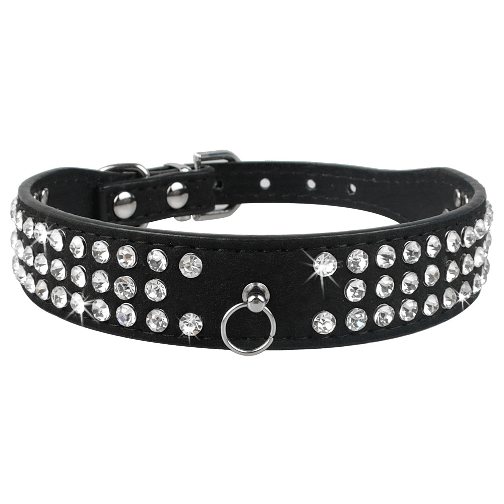 Luxe Hondenriem & Kattenriem met Steentjes