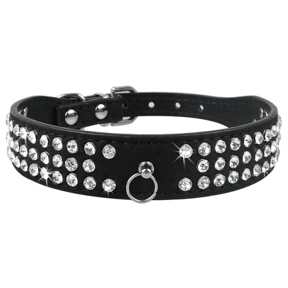 Luxe Hondenriem & Kattenriem met Steentjes
