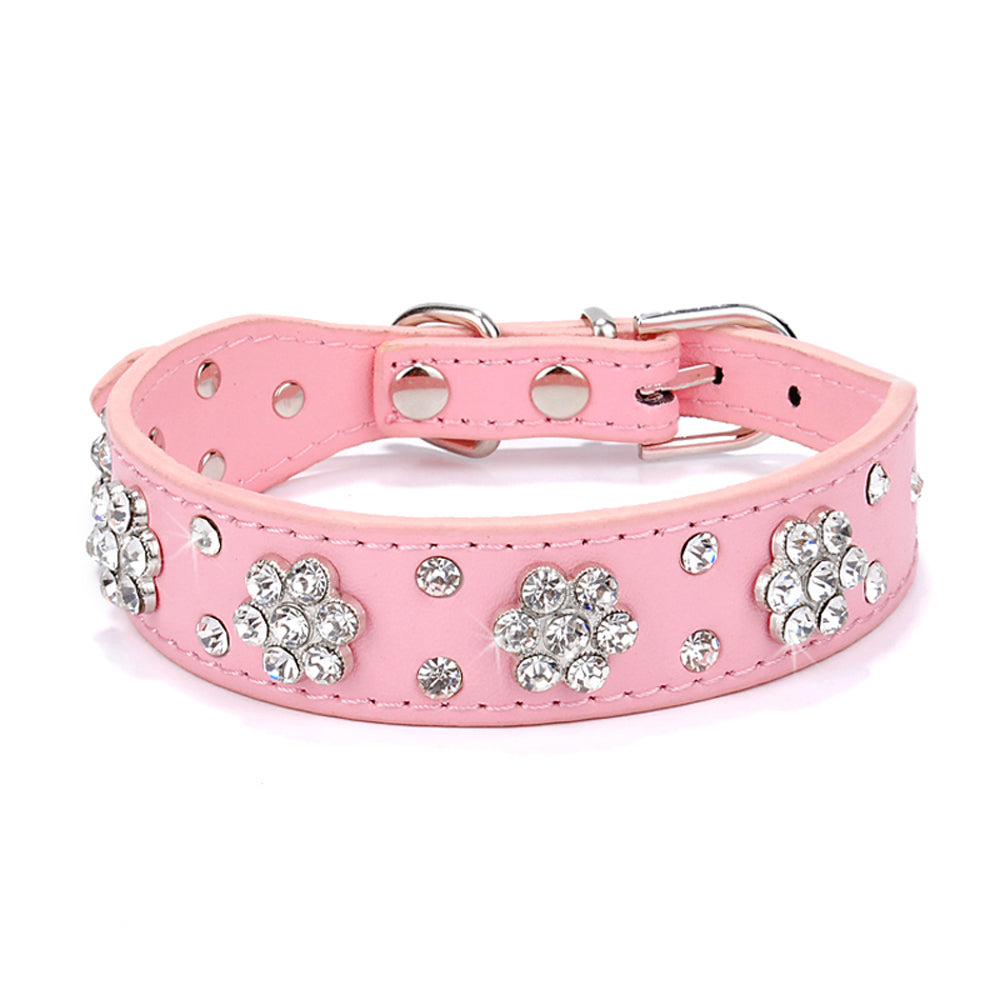 Luxe Hondenriem & Kattenriem met Steentjes