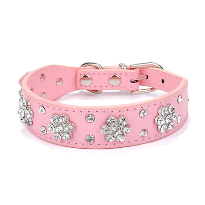 Luxe Hondenriem & Kattenriem met Steentjes