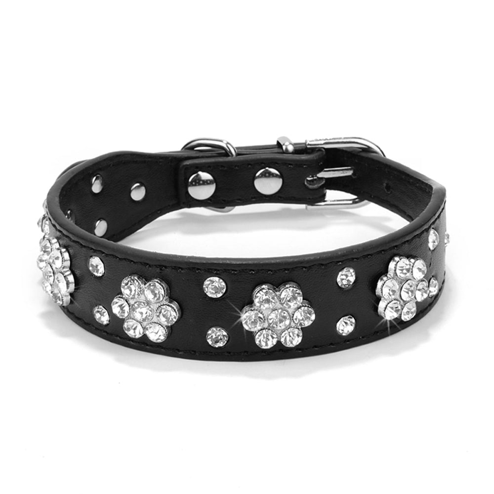 Luxe Hondenriem & Kattenriem met Steentjes