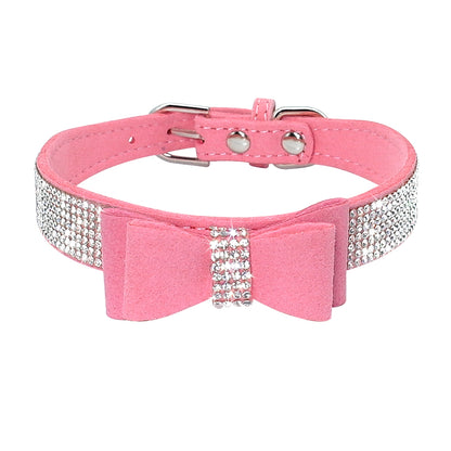 Luxe Hondenriem & Kattenriem met Steentjes