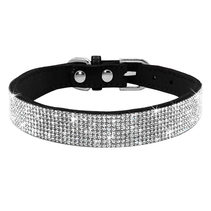 Luxe Hondenriem & Kattenriem met Steentjes