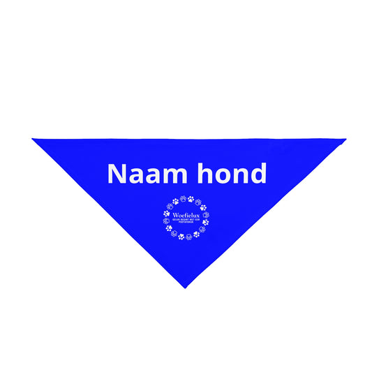 Personaliseerbare huisdierbandana — Blauw