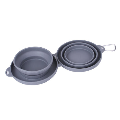 Opvouwbare Dubbele Voerbak voor Honden & Katten