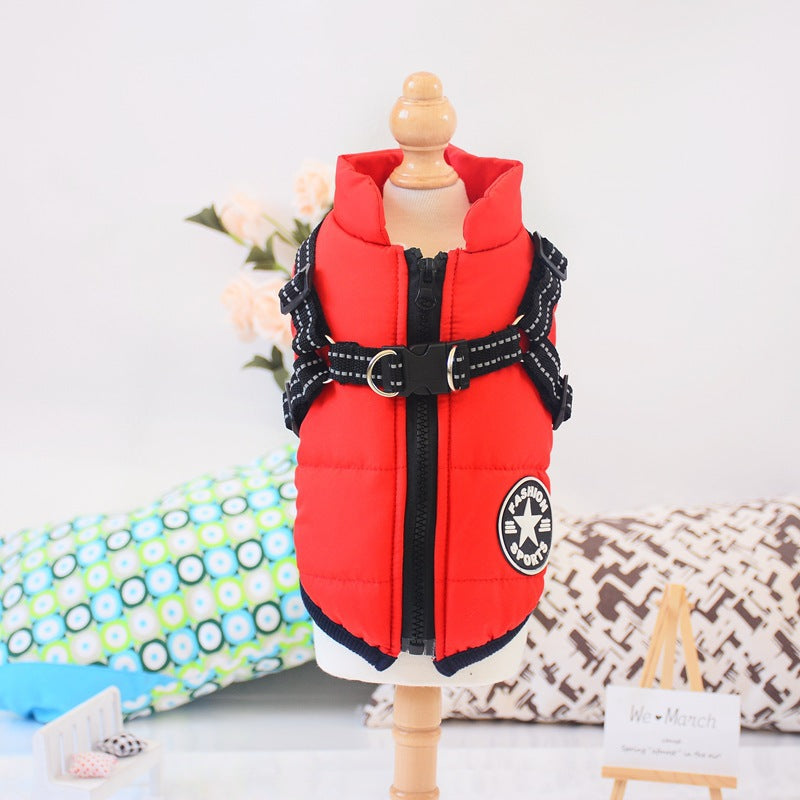 2-in-1 Winterjas met Ingebouwd Harnas
