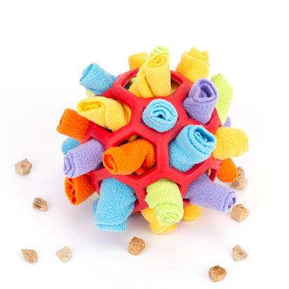 Hondenpuzzel Snuffelbal - Sniff & Snack Enrichment Toy - Interactief Hondenspeelgoed tegen Verveling - Woefielux Canine Enrichments