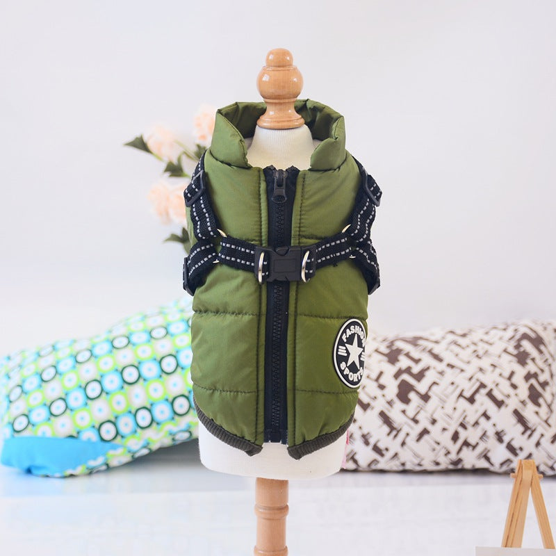 2-in-1 Winterjas met Ingebouwd Harnas