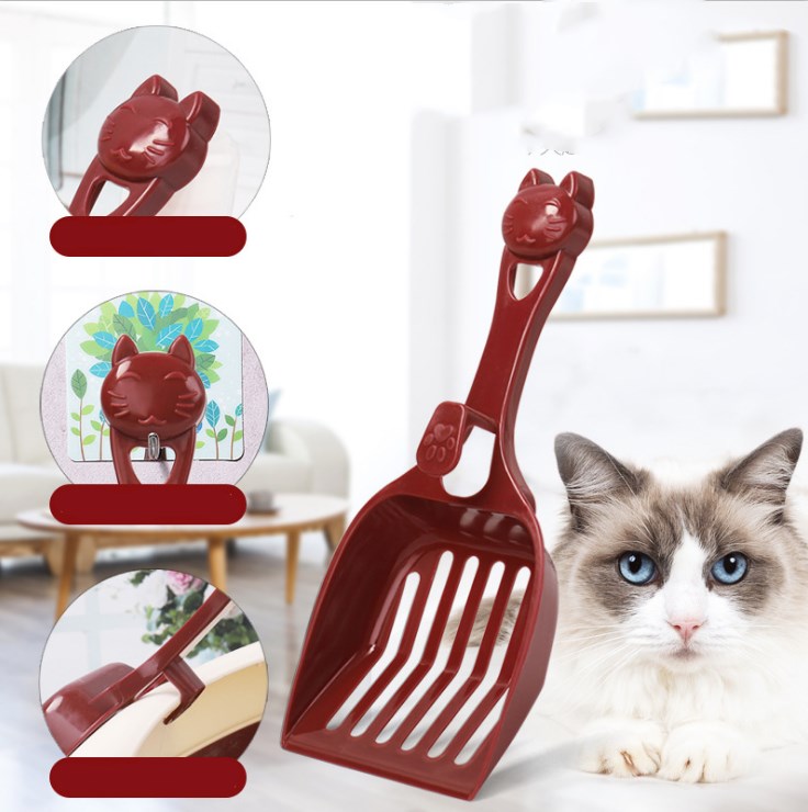 WoefieLux Kitty Scoop – Design Kattenbakschep met Kattensilhouet