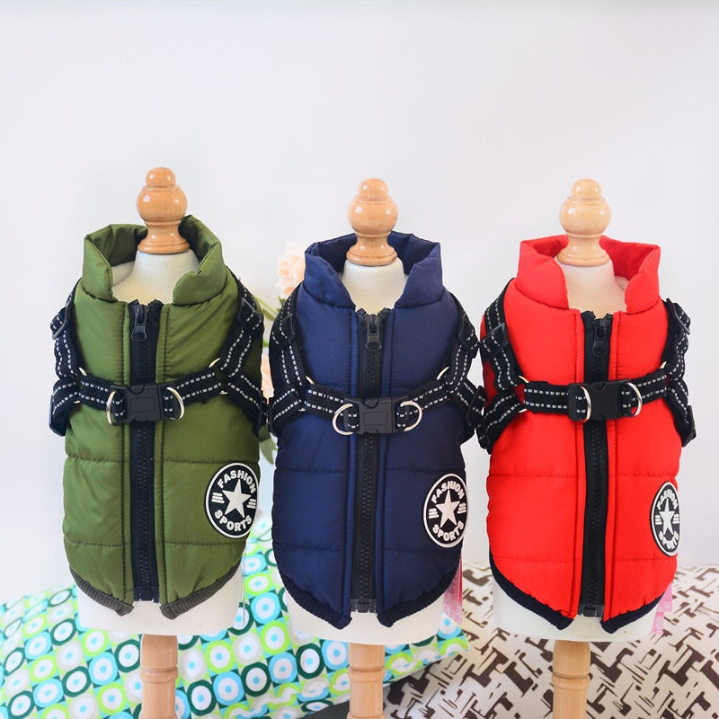 2-in-1 Winterjas met Ingebouwd Harnas