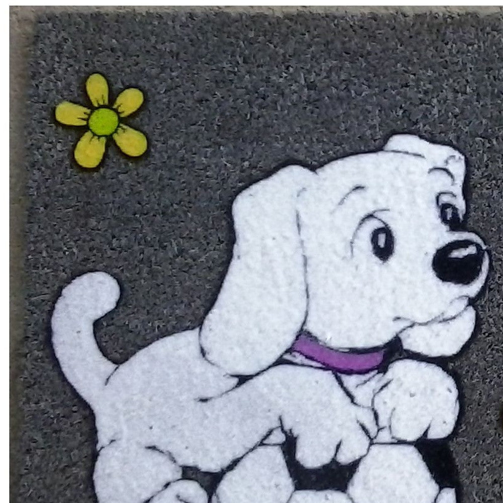 18" X 30" White Coir Dog Home Outdoor Door Mat-3