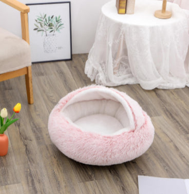 2-in-1 Kalmerend Huisdierbed - Donutbed