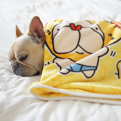 Luxe Dik Flanellen Puppy Deken