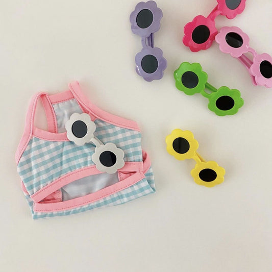 Luxe Honden Zonnebril & Kattenbril – WoefieLux Flower & Love Design – UV-Bescherming & Fun Accessoire - Cute and Shiny collectie