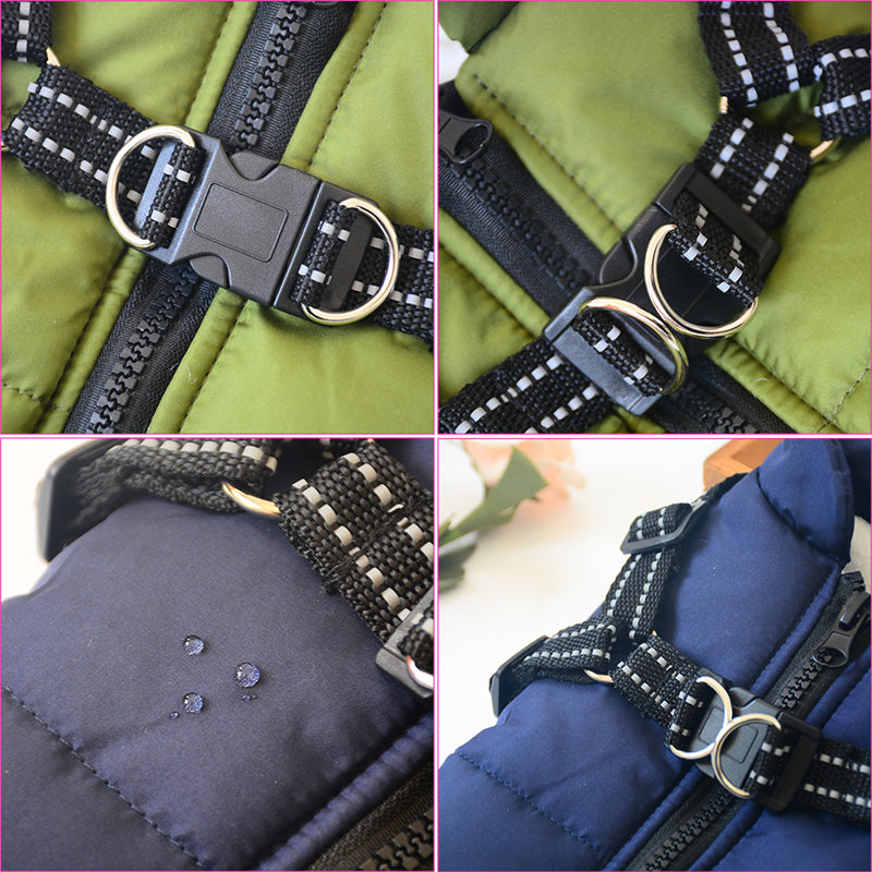 2-in-1 Winterjas met Ingebouwd Harnas