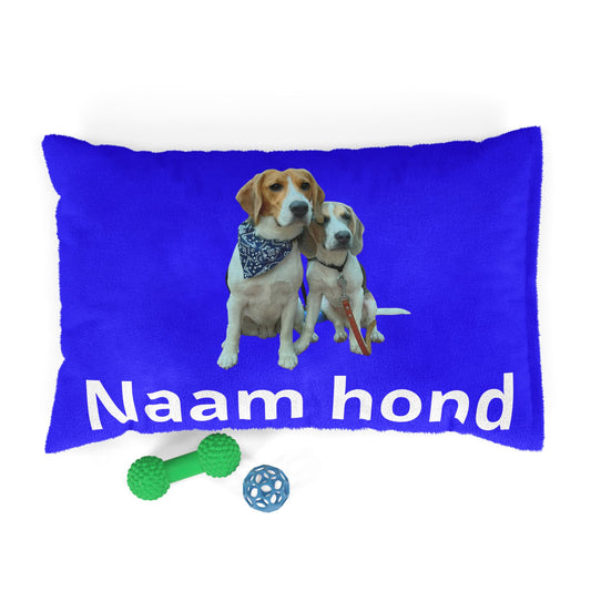 Personaliseerbaar huisdierkussen - Blauw