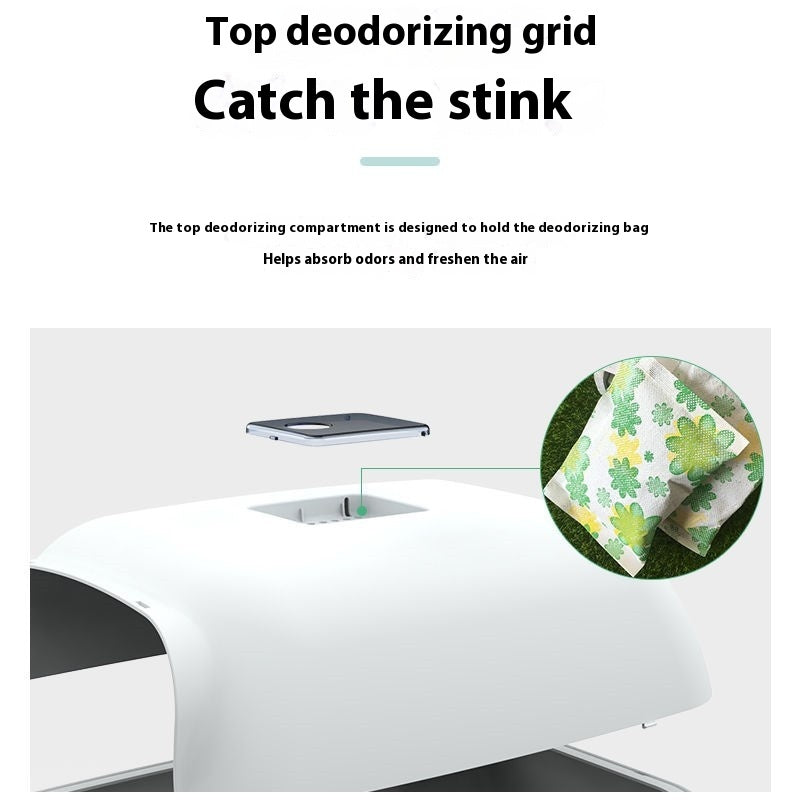 WoefieLux Privacy Dome – Volledig Gesloten Design Kattenbak