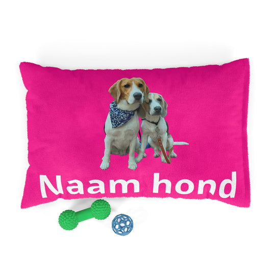 Personaliseerbaar huisdierkussen - Roze