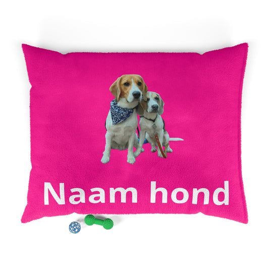 Personaliseerbaar huisdierkussen - Roze