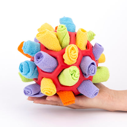 Hondenpuzzel Snuffelbal - Sniff & Snack Enrichment Toy - Interactief Hondenspeelgoed tegen Verveling - Woefielux Canine Enrichments