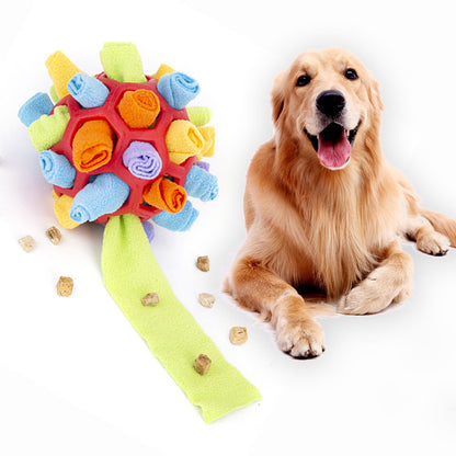 Hondenpuzzel Snuffelbal - Sniff & Snack Enrichment Toy - Interactief Hondenspeelgoed tegen Verveling - Woefielux Canine Enrichments