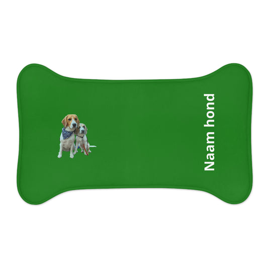 Personaliseerbare voermat voor huisdieren — Groen