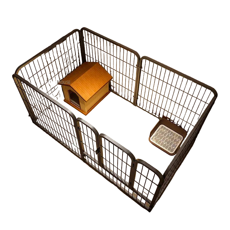 Moderne Smeedijzeren Indoor Puppyren & Hondenhek